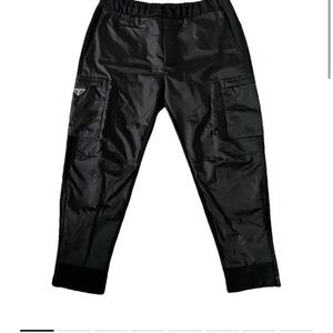 Prada Men's Sleek Black Cargo Pants
